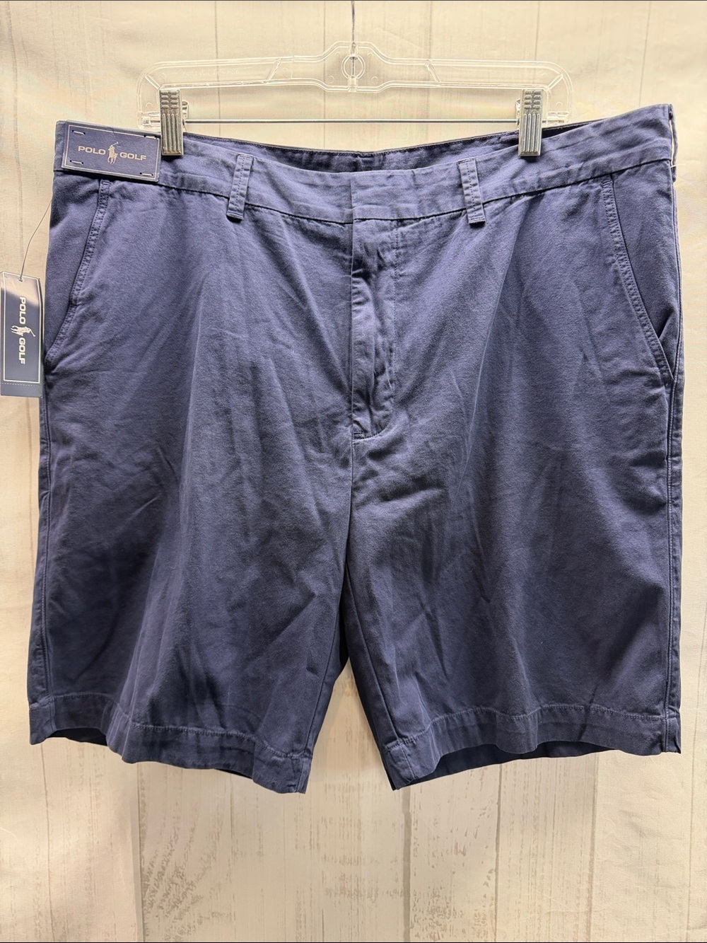 Ralph Lauren Polo Golf NWT Blue Garment Dyed Classic Pima Cotton Golf Shorts 38